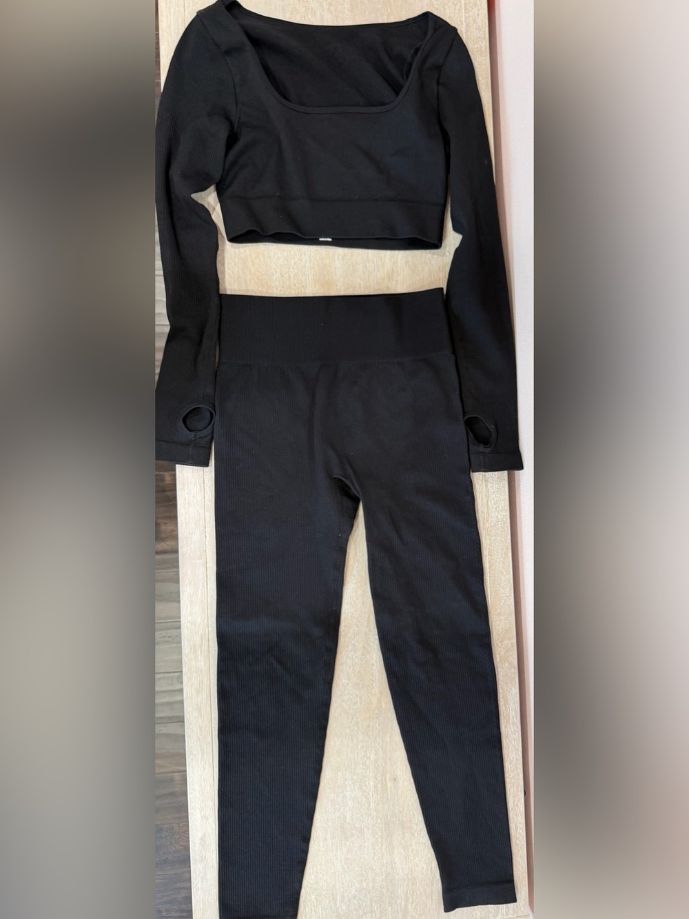 Ribbed Set - Leggings & Crop Top